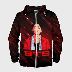 Мужская ветровка BTS Red and black