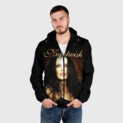 Ветровка с капюшоном мужская Nightwish, цвет: 3D-черный — фото 2