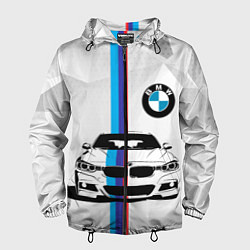 Ветровка с капюшоном мужская BMW БМВ M PERFORMANCE, цвет: 3D-черный
