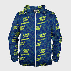 Ветровка с капюшоном мужская CHAMPION, цвет: 3D-белый