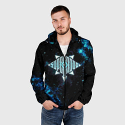 Ветровка с капюшоном мужская Supernova, цвет: 3D-черный — фото 2