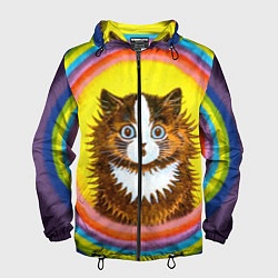 Мужская ветровка Радужный кот Луиса Уэйна