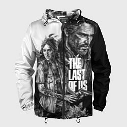 Ветровка с капюшоном мужская THE LAST OF US ЧЁРНО БЕЛЫЙ, цвет: 3D-черный