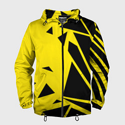 Ветровка с капюшоном мужская Цвета победы, цвет: 3D-черный