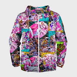 Мужская ветровка JOJO KILLER QUEEN КОРОЛЕВА УБИЙЦА УЗОР PATTERN