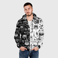 Ветровка с капюшоном мужская THE WITCHER LOGOOMBING ВЕДЬМАК ПАТТЕРН, цвет: 3D-белый — фото 2