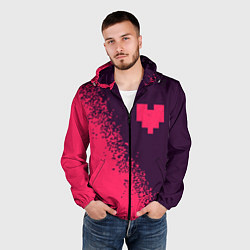 Ветровка с капюшоном мужская ДЕЛЬТАРУН Арт, цвет: 3D-черный — фото 2