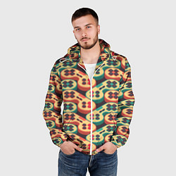 Ветровка с капюшоном мужская Gamepads, цвет: 3D-белый — фото 2