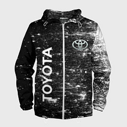 Ветровка с капюшоном мужская Toyota - Grunge, цвет: 3D-белый