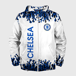 Ветровка с капюшоном мужская Chelsea челси спорт, цвет: 3D-белый