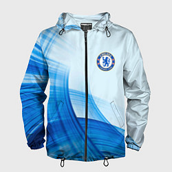 Ветровка с капюшоном мужская Chelsea FC челси фк, цвет: 3D-черный