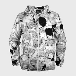 Ветровка с капюшоном мужская Обещанный Неверленд pattern, цвет: 3D-белый