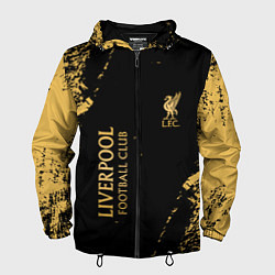 Ветровка с капюшоном мужская Liverpool гранж, цвет: 3D-черный