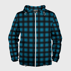 Мужская ветровка Black and blue plaid