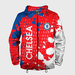 Ветровка с капюшоном мужская Chelsea Краска, цвет: 3D-черный