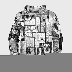 Ветровка с капюшоном мужская Глейпнир паттерн, цвет: 3D-белый
