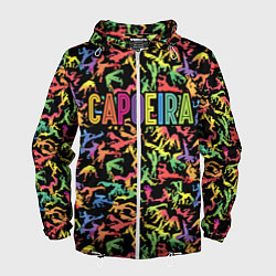 Ветровка с капюшоном мужская Capoeira colorful mens, цвет: 3D-белый