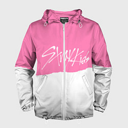 Мужская ветровка Stray Kids pink and white