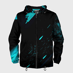 Мужская ветровка Abstraction Line blue