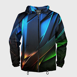 Ветровка с капюшоном мужская Gamer background, цвет: 3D-черный