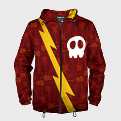 Ветровка с капюшоном мужская Babymetal гитары и молния, цвет: 3D-черный