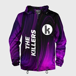 Ветровка с капюшоном мужская The Killers violet plasma, цвет: 3D-черный