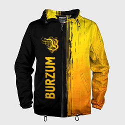Ветровка с капюшоном мужская Burzum - gold gradient: по-вертикали, цвет: 3D-черный