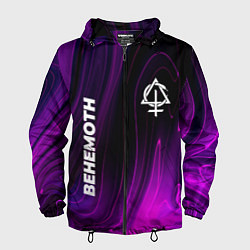 Ветровка с капюшоном мужская Behemoth violet plasma, цвет: 3D-черный