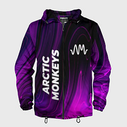 Мужская ветровка Arctic Monkeys violet plasma