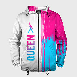 Мужская ветровка Queen neon gradient style: по-вертикали