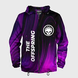 Ветровка с капюшоном мужская The Offspring violet plasma, цвет: 3D-черный