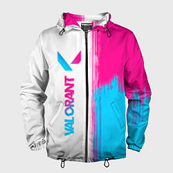 Мужская ветровка Valorant neon gradient style: по-вертикали