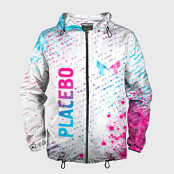 Мужская ветровка Placebo neon gradient style: надпись, символ