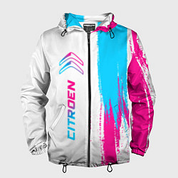 Мужская ветровка Citroen neon gradient style: по-вертикали