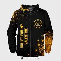 Мужская ветровка Bullet For My Valentine - gold gradient вертикальн