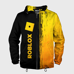 Ветровка с капюшоном мужская Roblox - gold gradient по-вертикали, цвет: 3D-черный
