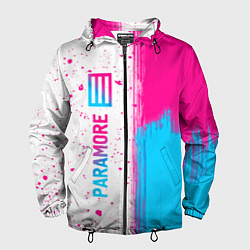 Мужская ветровка Paramore neon gradient style по-вертикали