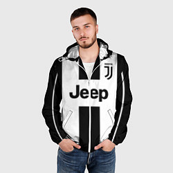 Ветровка с капюшоном мужская Juventus collection, цвет: 3D-белый — фото 2
