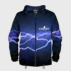 Ветровка с капюшоном мужская Counter Strike - lightning, цвет: 3D-черный