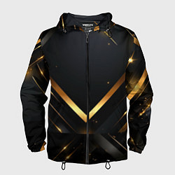 Мужская ветровка Gold luxury black abstract