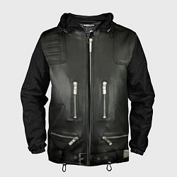 Ветровка с капюшоном мужская Terminator first - leather jacket, цвет: 3D-черный