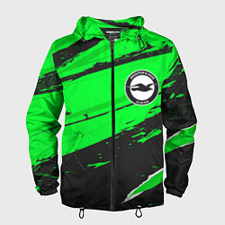 Ветровка с капюшоном мужская Brighton sport green, цвет: 3D-черный