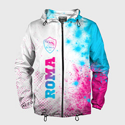 Мужская ветровка Roma neon gradient style по-вертикали