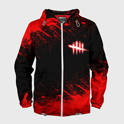 Ветровка с капюшоном мужская Dead by daylight огненный, цвет: 3D-белый