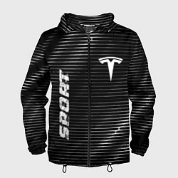 Ветровка с капюшоном мужская Tesla sport metal, цвет: 3D-черный