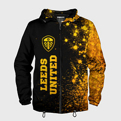 Мужская ветровка Leeds United - gold gradient по-вертикали