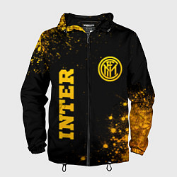 Мужская ветровка Inter - gold gradient вертикально