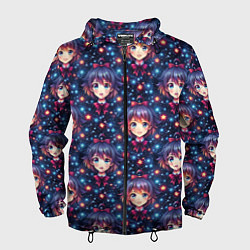 Мужская ветровка Аниме девочка с бантиком на голове