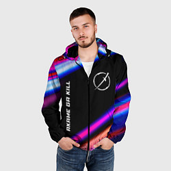 Ветровка с капюшоном мужская Akame ga Kill speed anime lights, цвет: 3D-черный — фото 2