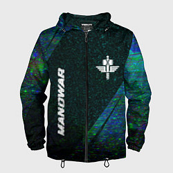 Мужская ветровка Manowar glitch blue